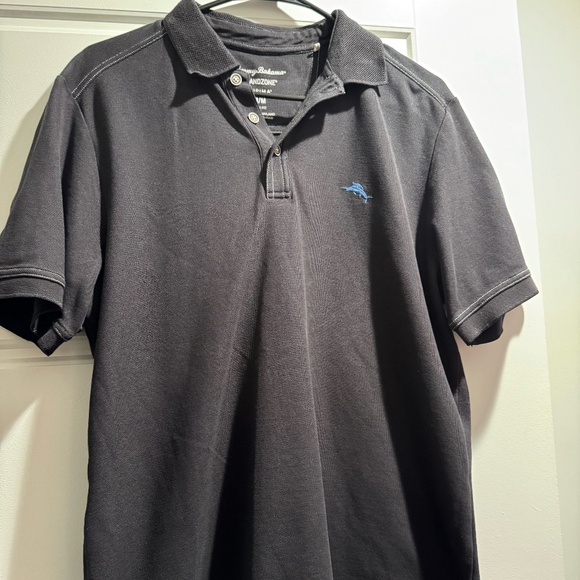 Tommy Bahama Men’s Polo Shirt – Size Medium, Classic Comfort - Black - Picture 1 of 5